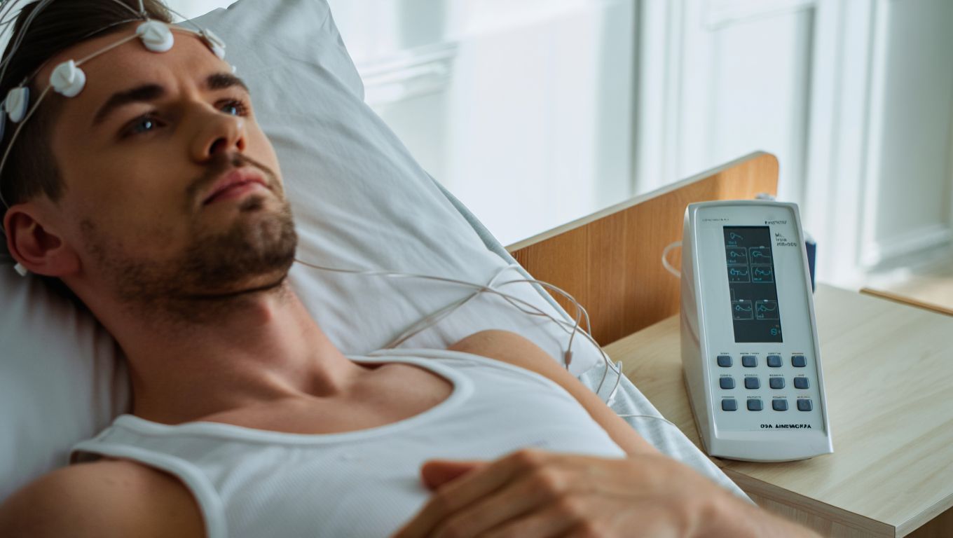 Мужчина на процедуре кодирования